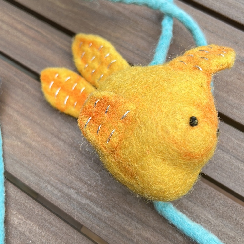 Crib Mobile Baby underwater theme octopus fish seahorse felt nursery ocean sea - Picture 7 of 12